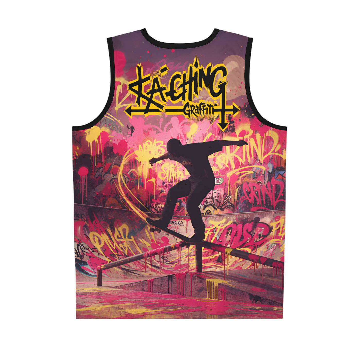 Ka-Ching- Graffiti Skateboarding Tee, Big back graphic