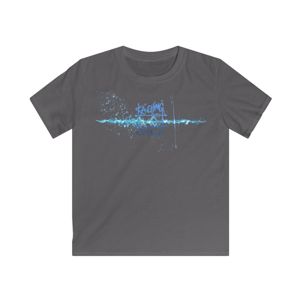 Ka-Ching Kids neon Blue Tee -