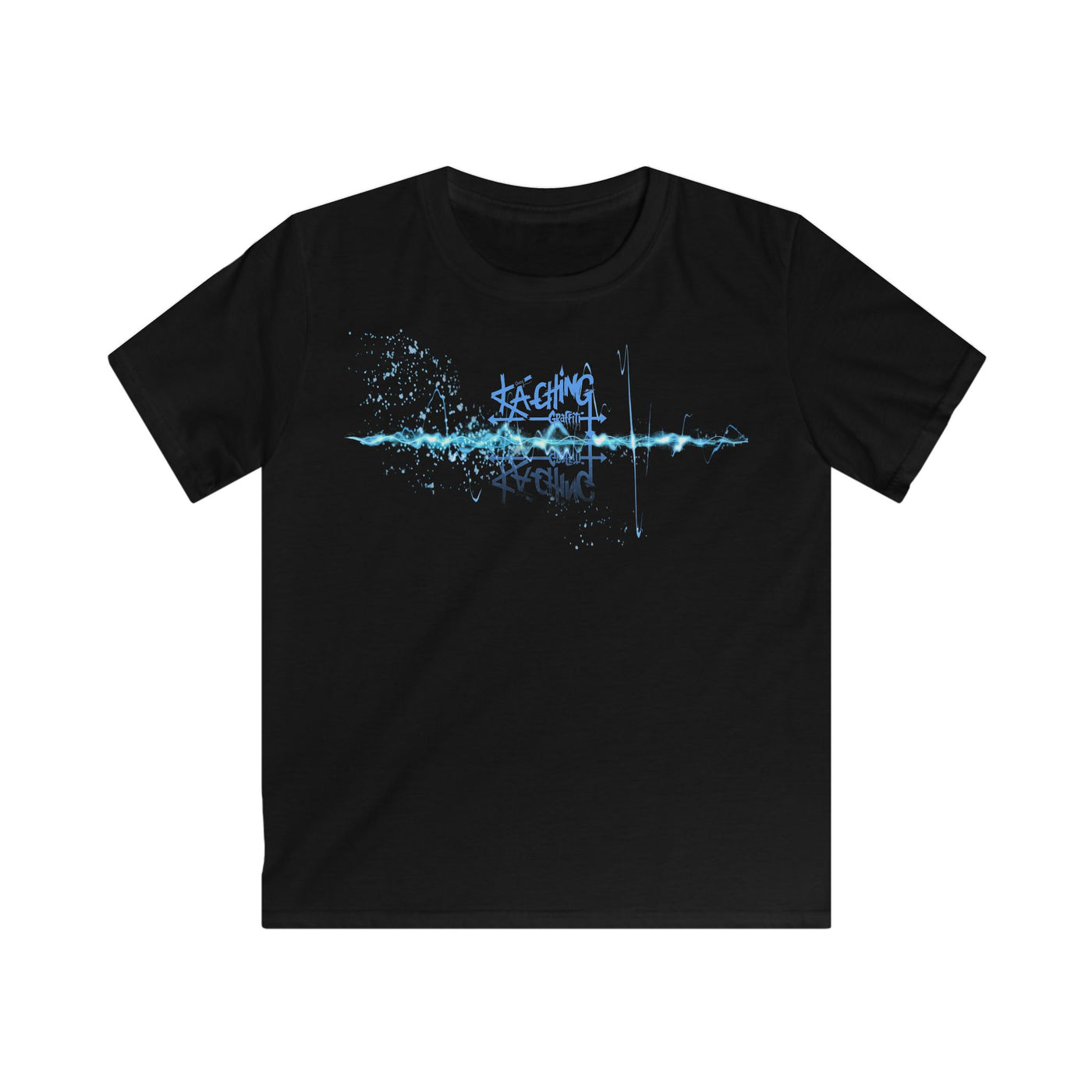 Ka-Ching Kids neon Blue Tee -