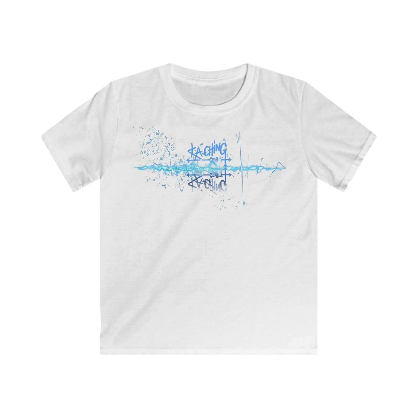 Ka-Ching Kids neon Blue Tee -