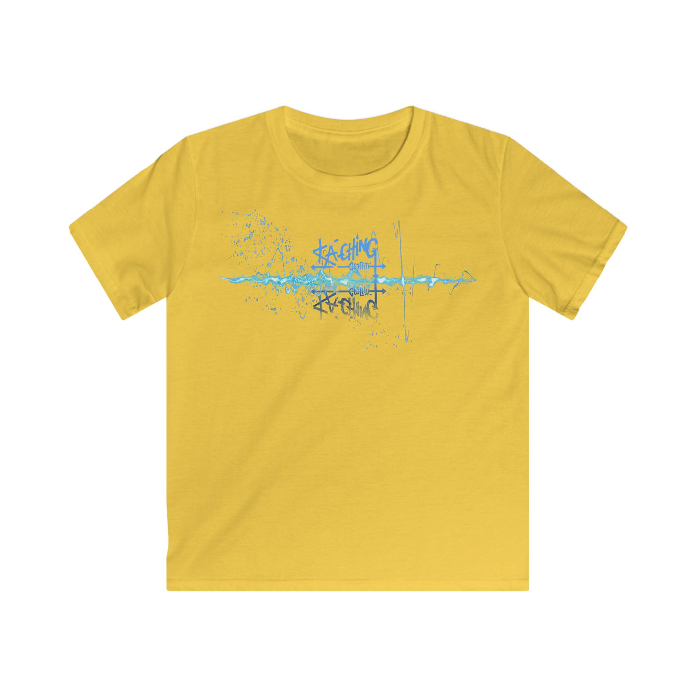 Ka-Ching Kids neon Blue Tee -