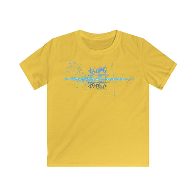 Ka-Ching Kids neon Blue Tee -