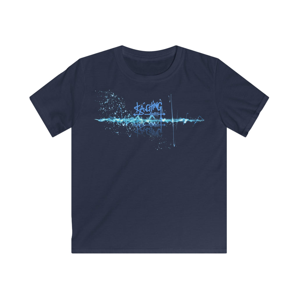 Ka-Ching Kids neon Blue Tee -
