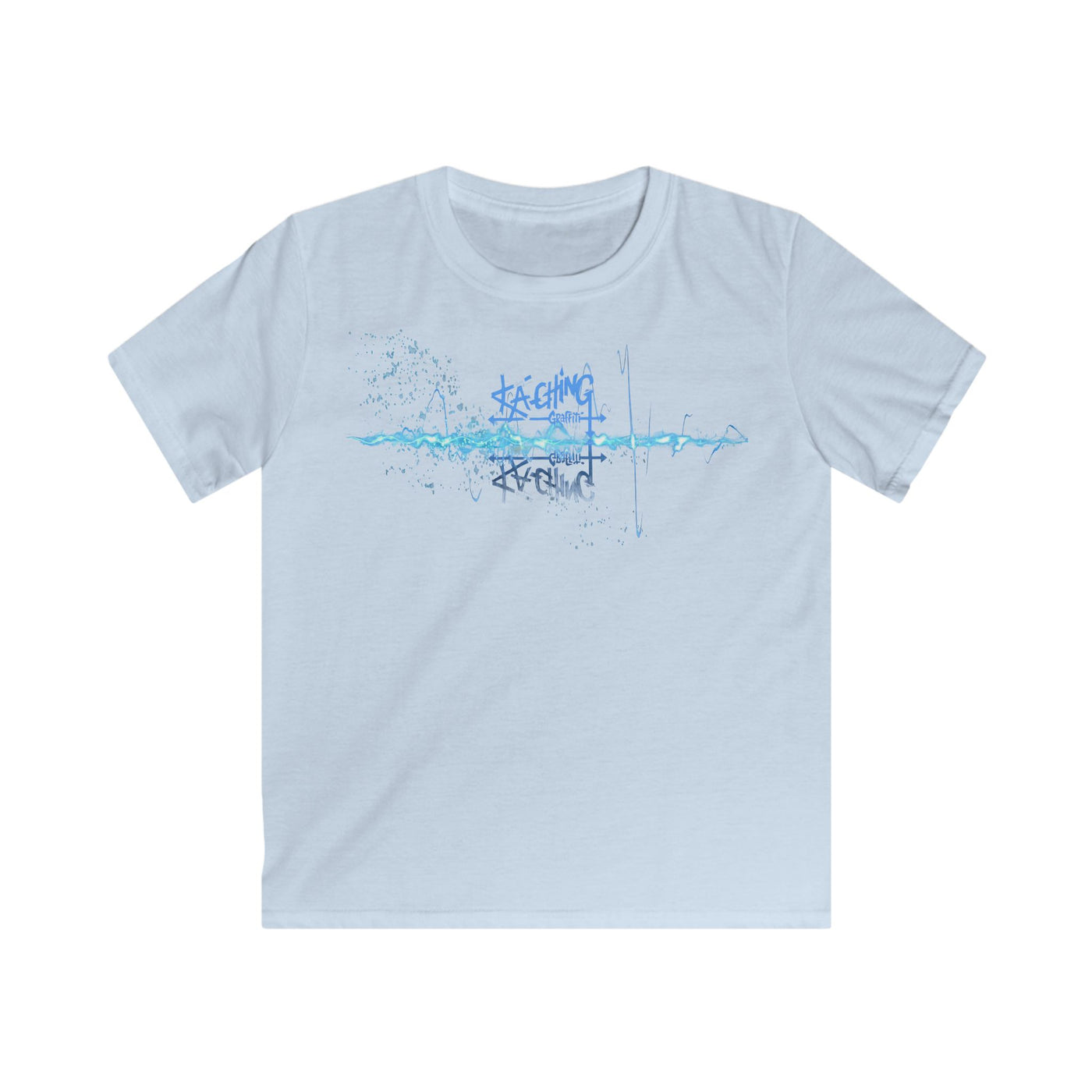 Ka-Ching Kids neon Blue Tee -