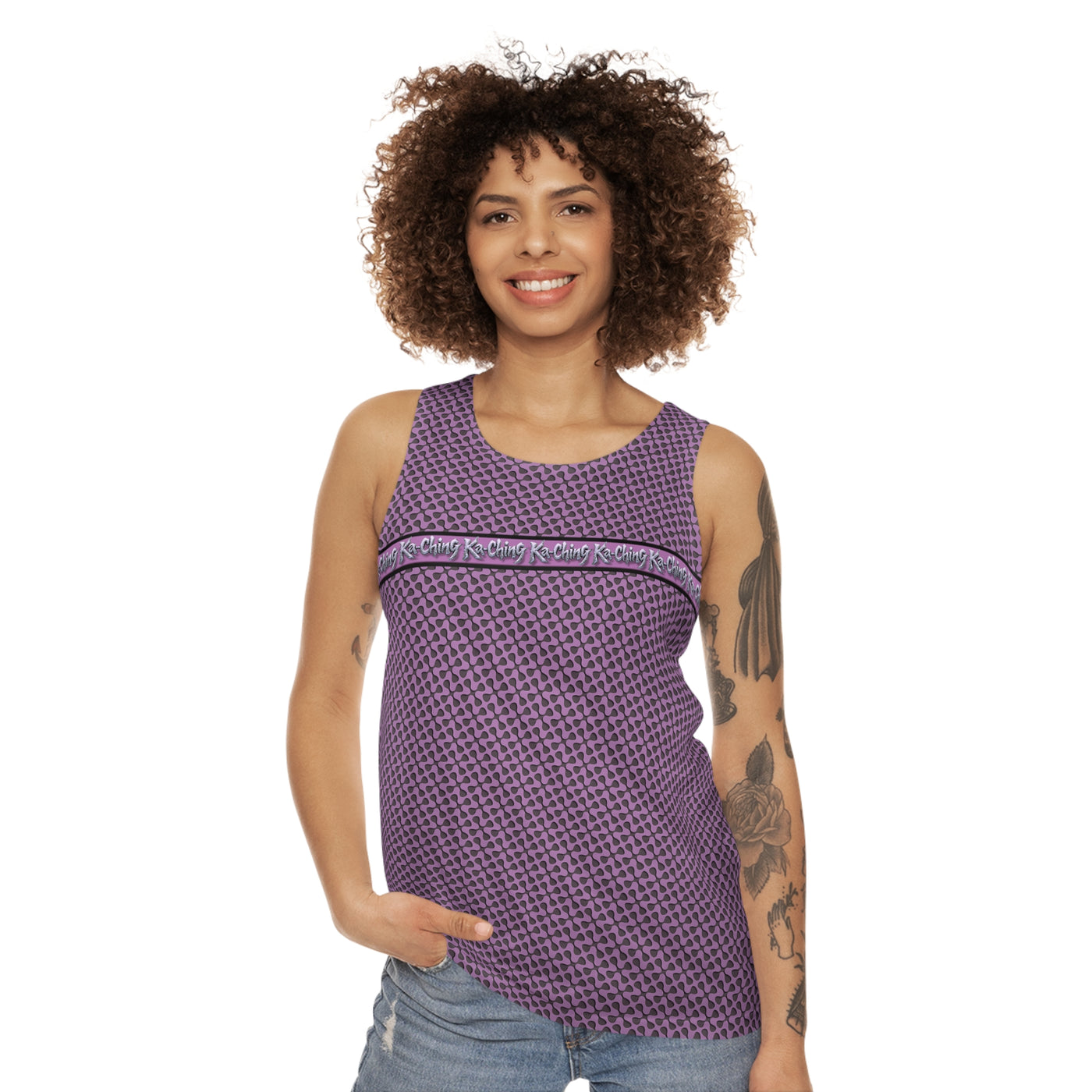 Ka-Ching designer exclusive limited edition - Unisex Tank Top -Mauve