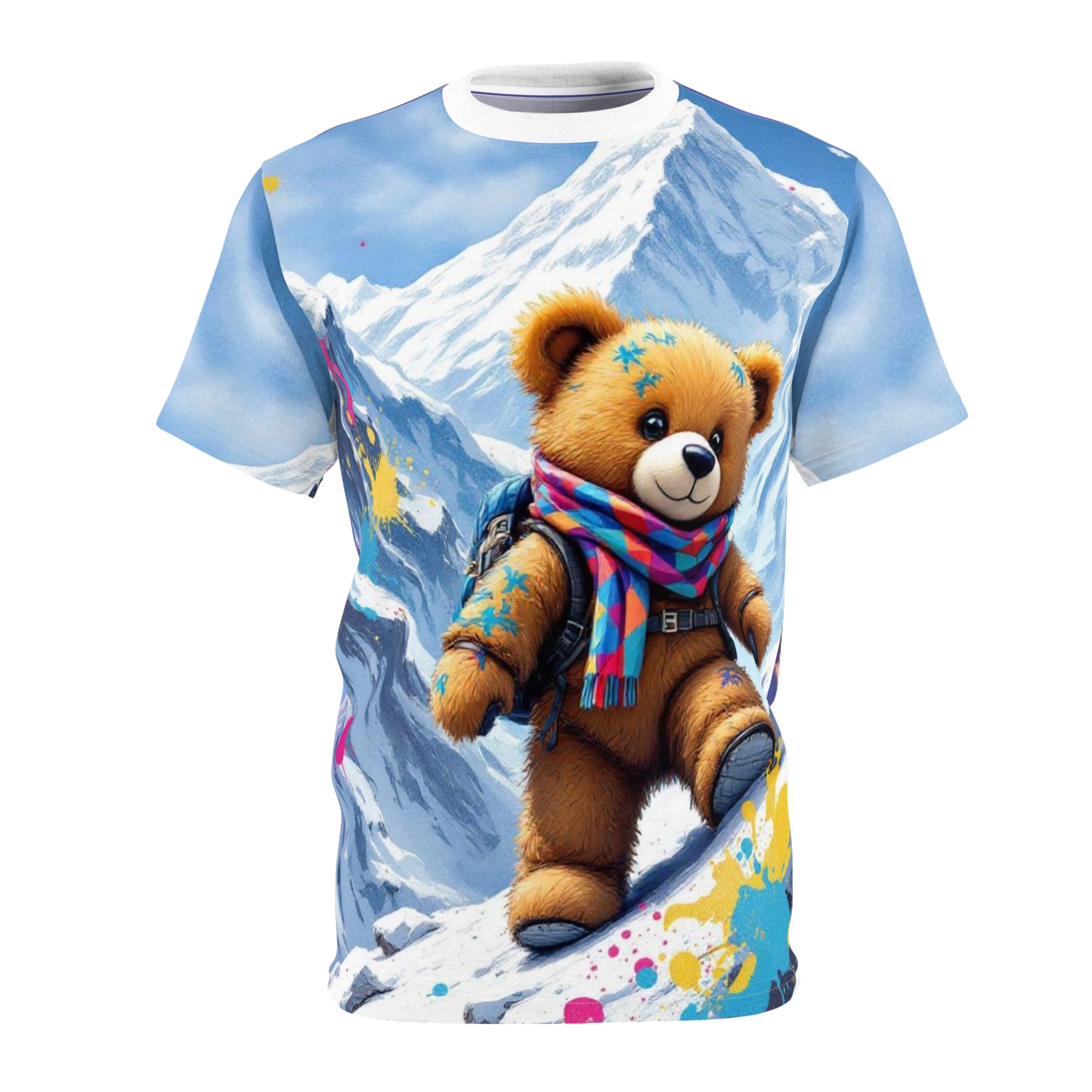 Bear Adventure Unisex Tee, Fun Graphic T-Shirt, Kids Wear, Gift for Bear Lovers, Hiking Gift, Casual Outfit