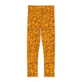 Black Orange Track print kids Leggings, Activewear, Fashionable