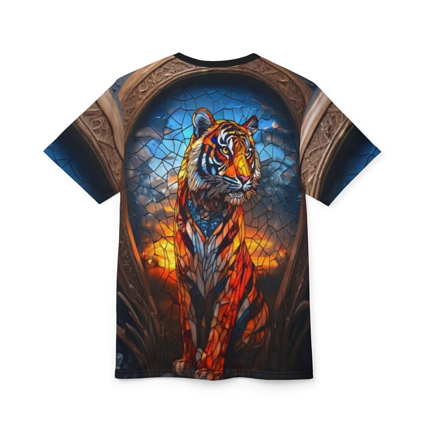 Ka-Ching Tiger Stainglass inspired Unisex Tee