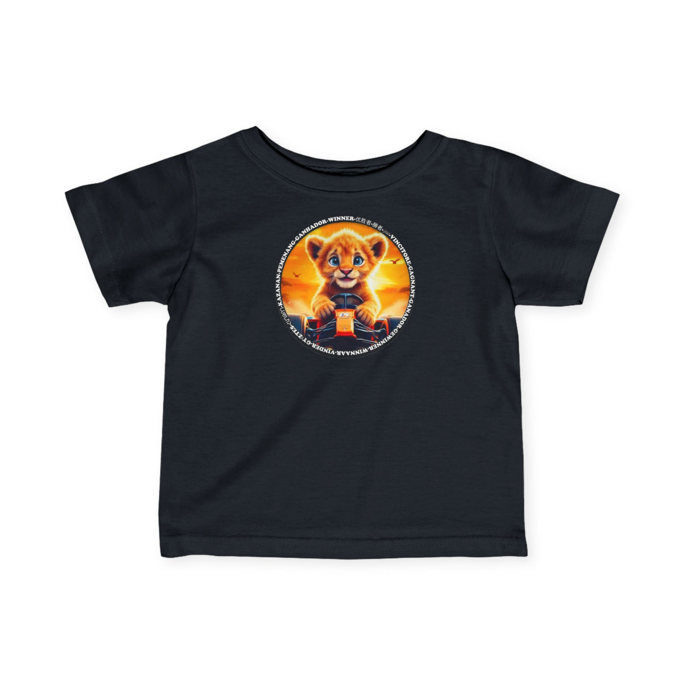 Cute Lion winner, Infant Tee - Perfect for Little Adventurers