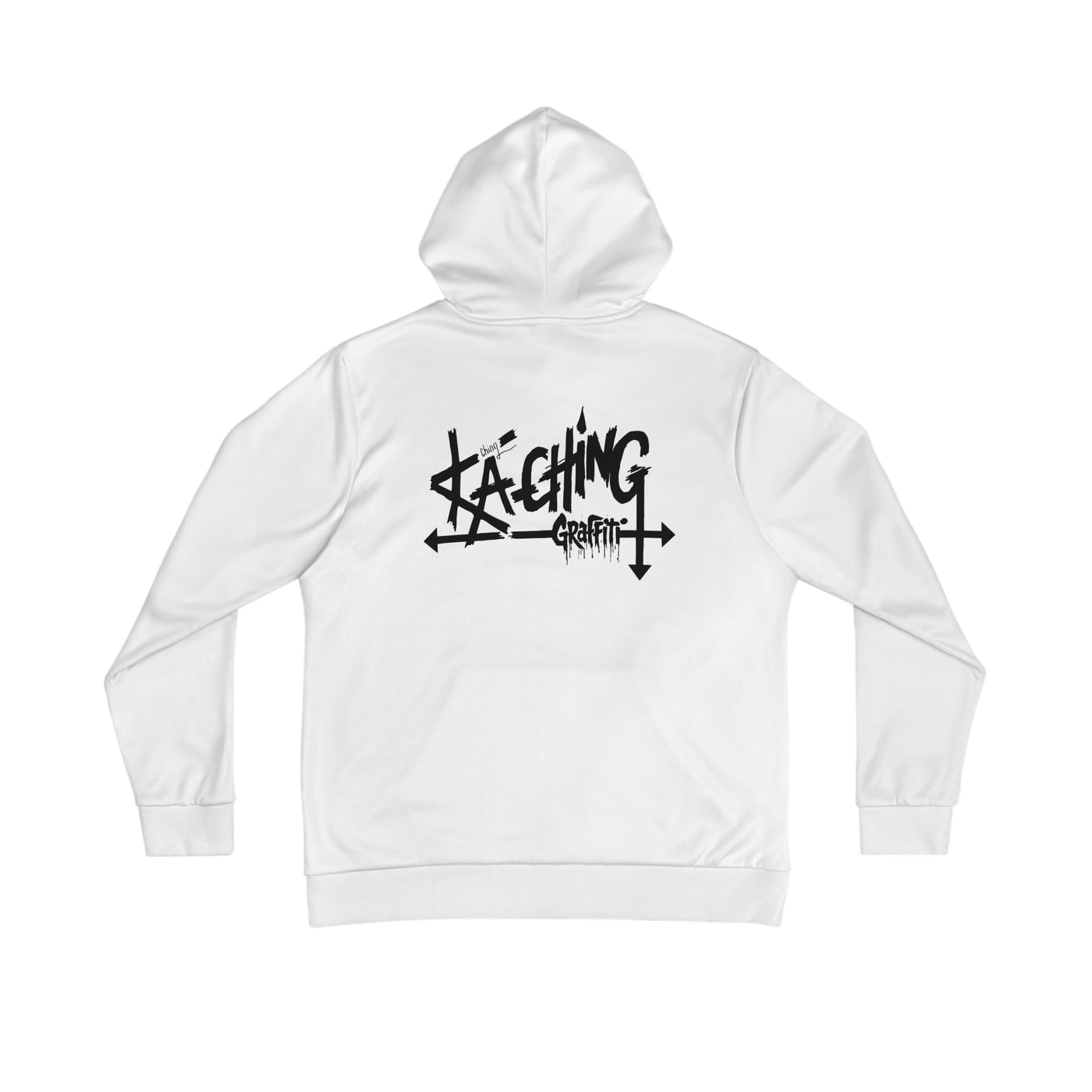 Ka-Ching Graffiti Unisex, Streetwear Sweatshirt, Gift for Artists, Casual Wear, Graphic Hoodie, Stylish White
