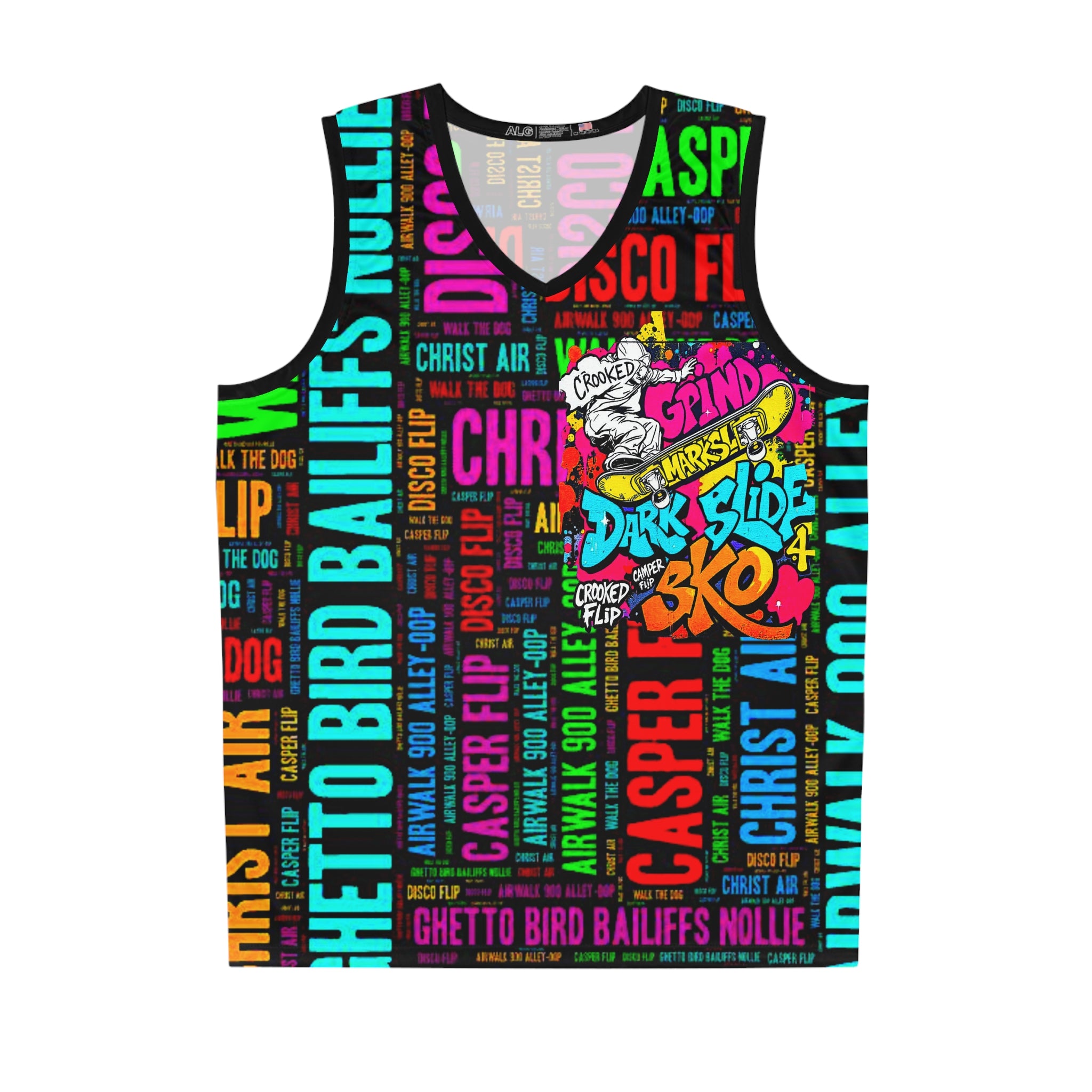 Graffiti words Skateboard Jersey, Urban Basketball Apparel, Streetwear Tank Top, Graffiti Graphic Tee, Men's Sportswear