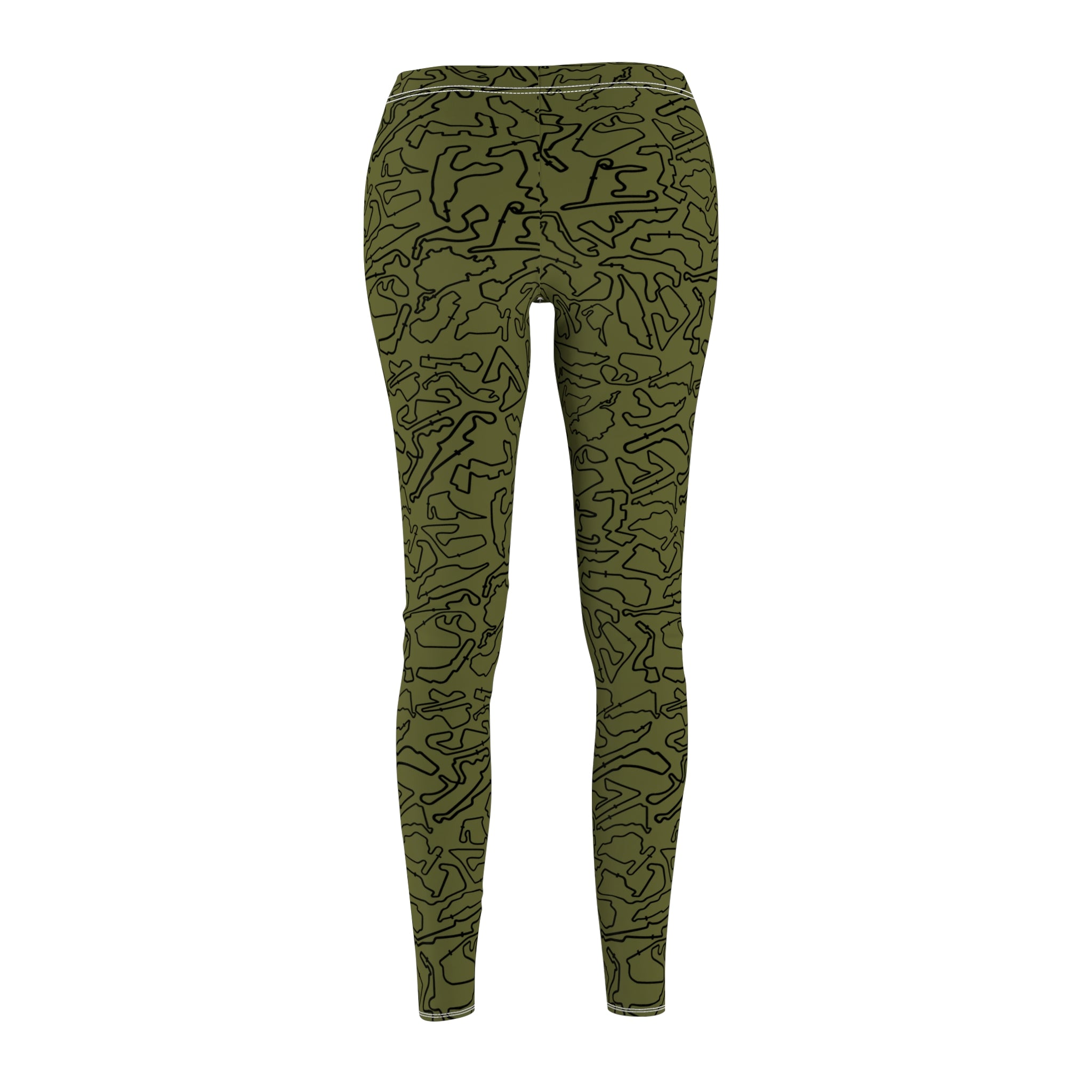 Black teal silver Track Casual Leggings