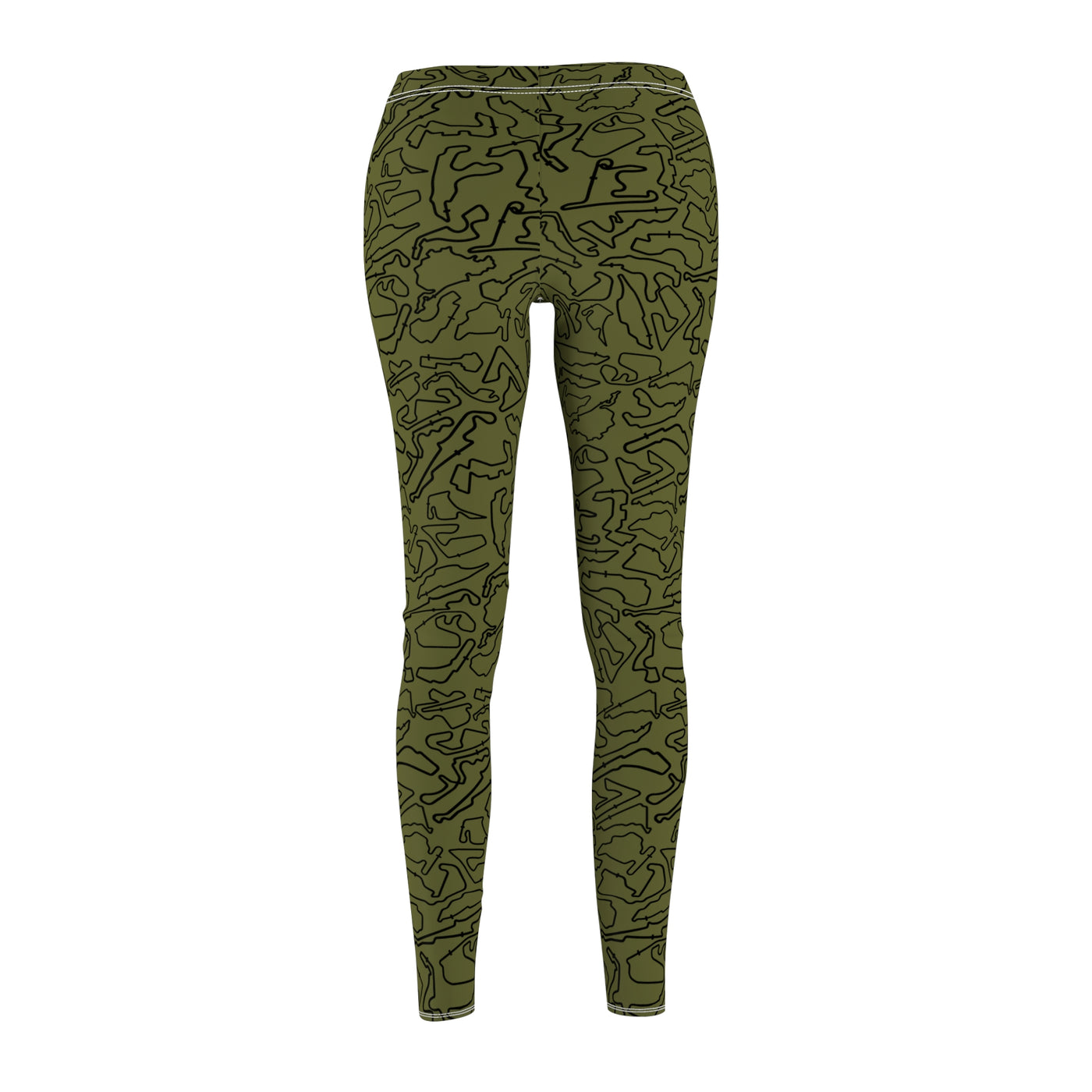 Black teal silver Track Casual Leggings