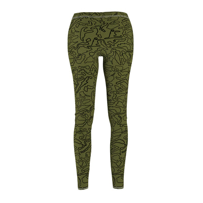 Black teal silver Track Casual Leggings