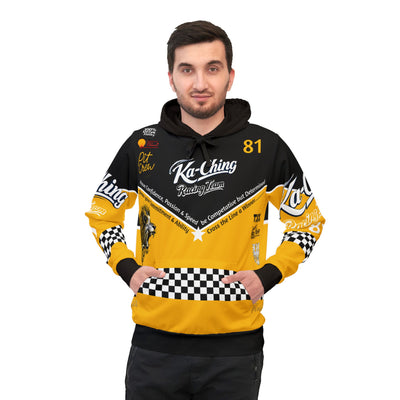 Ka-Ching Racing Hoodie unisex Motorsport Fans Yellow