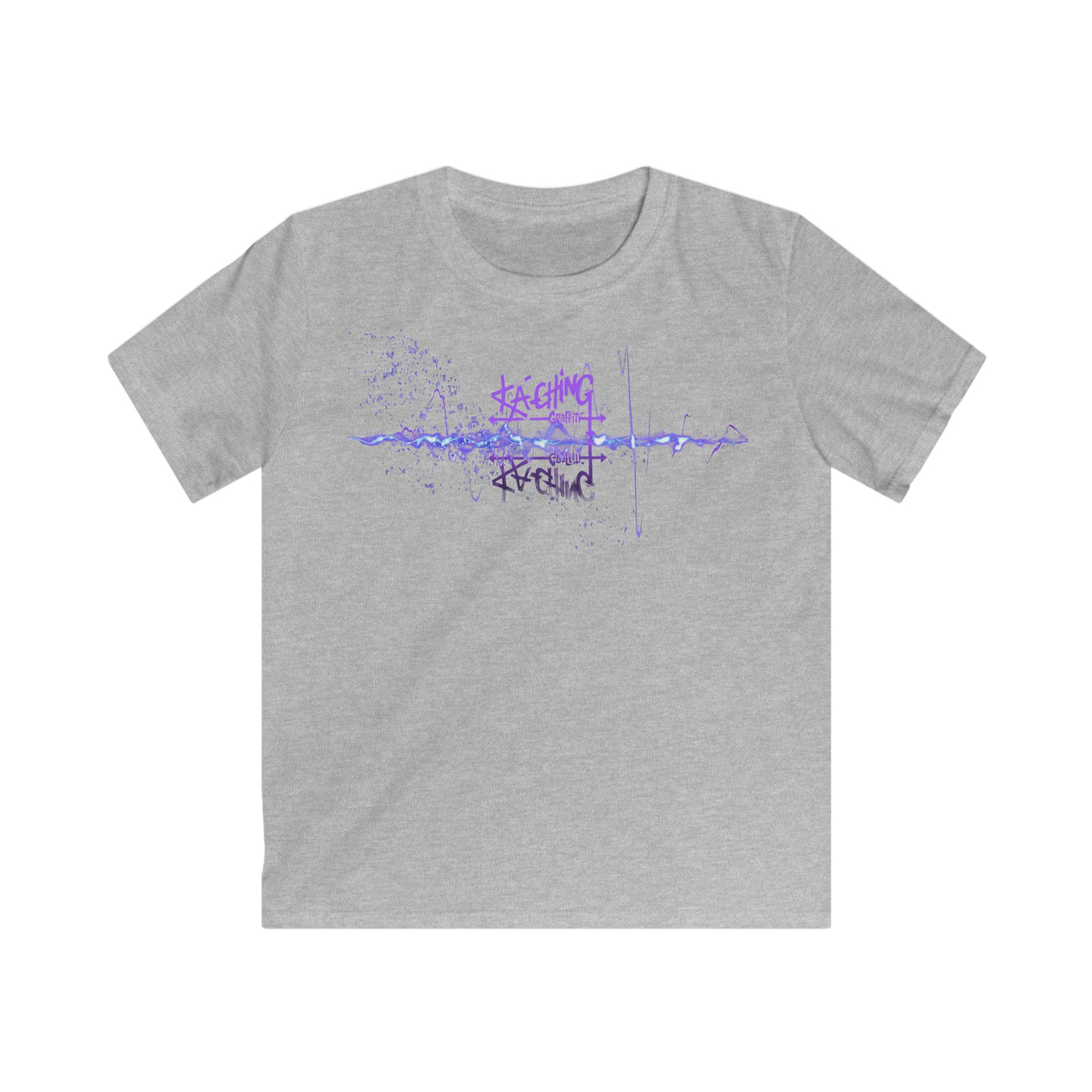 Ka-Ching Kids neon Purple Tee -