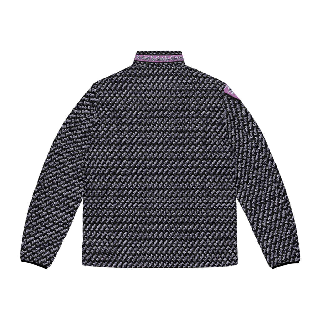 Ka-Ching Mauve designer print Puffer Jacket limited edition