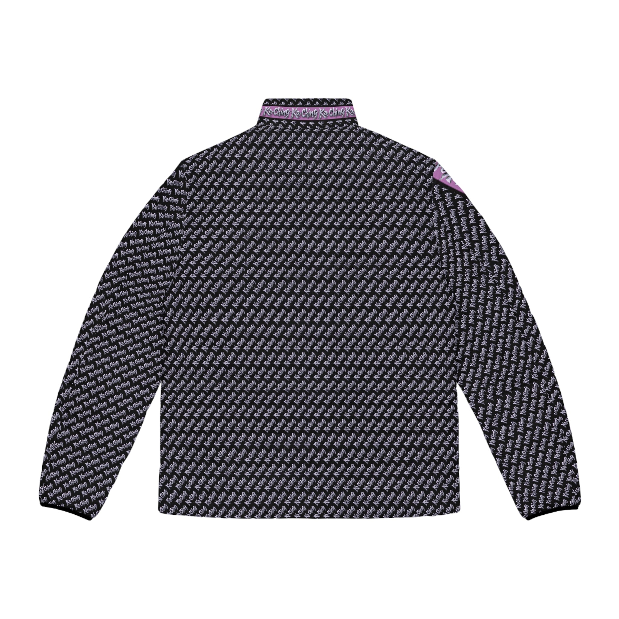 Ka-Ching Mauve designer print Puffer Jacket limited edition