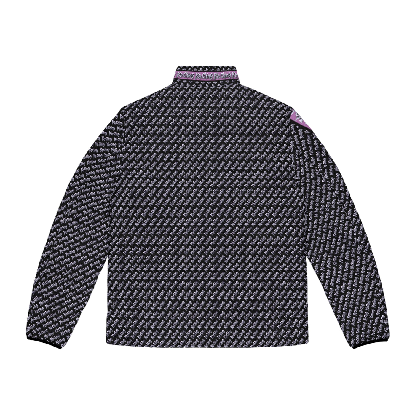 Ka-Ching Mauve designer print Puffer Jacket limited edition