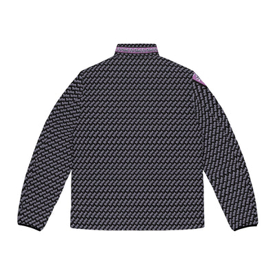 Ka-Ching Mauve designer print Puffer Jacket limited edition