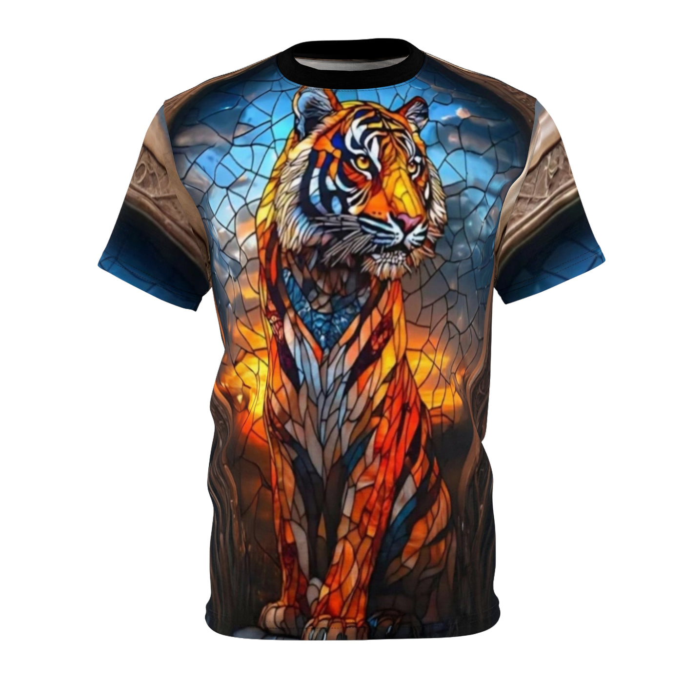 Ka-Ching Tiger Stainglass inspired Unisex Tee
