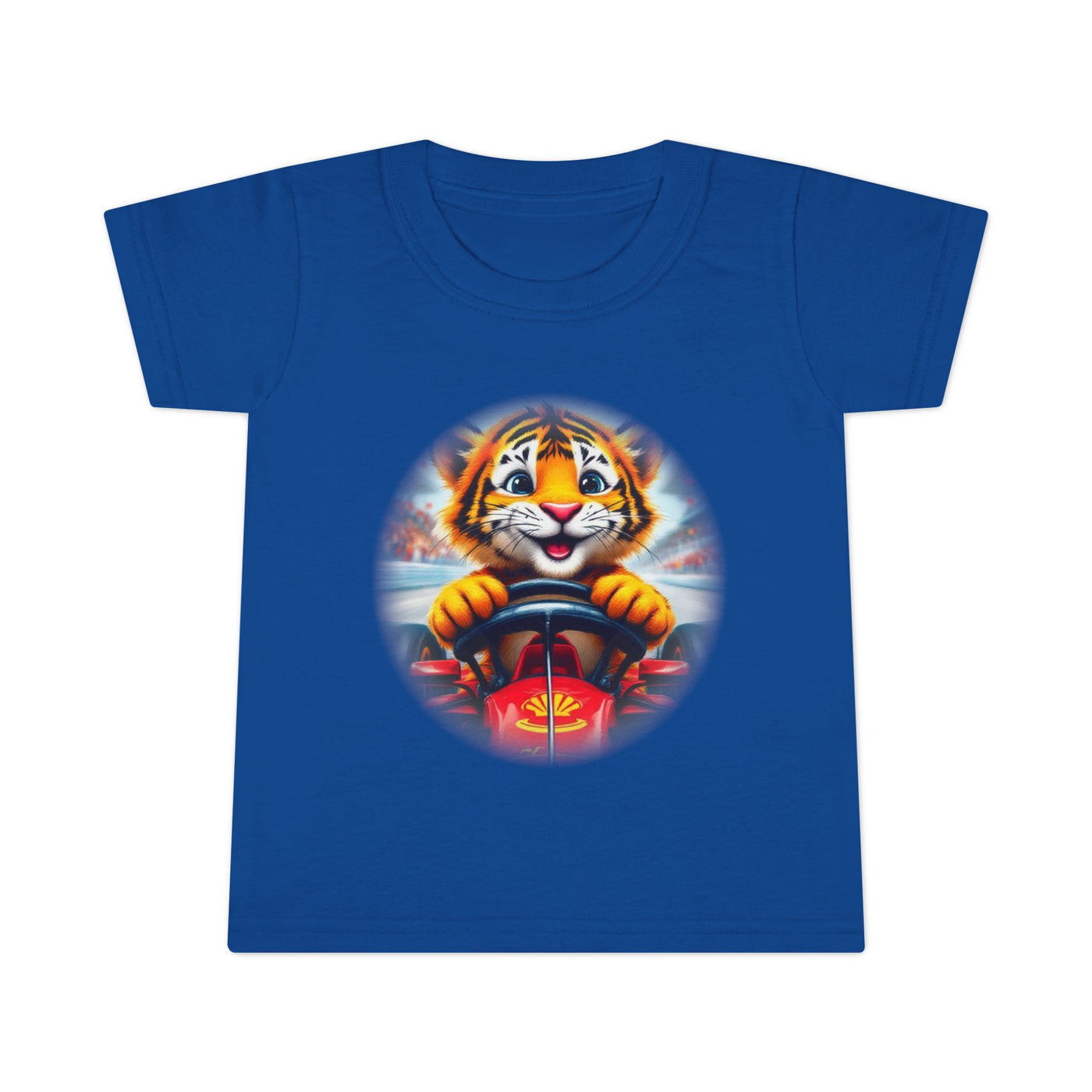 Playful Tiger Driving Toddler T-Shirt | Cute Kids Graphic Tee for Fun Adventures