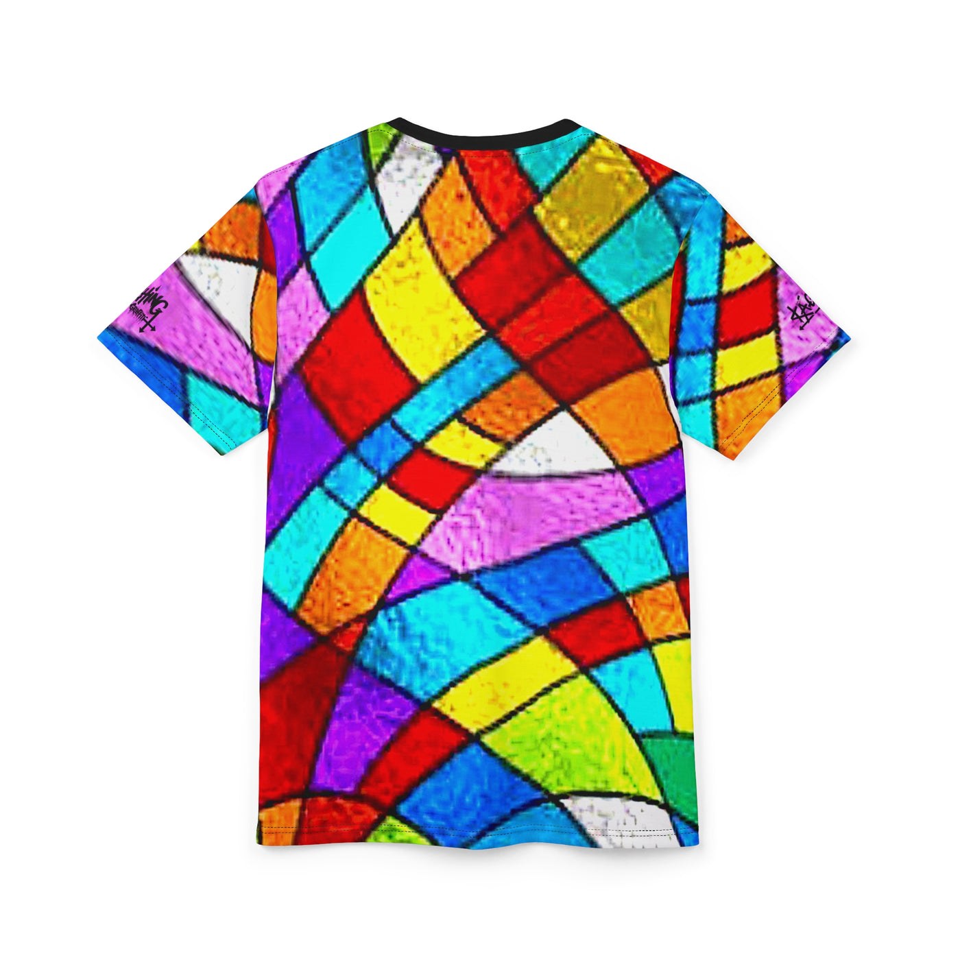 Bold colour Glass Brick stainglass Unisex Tee