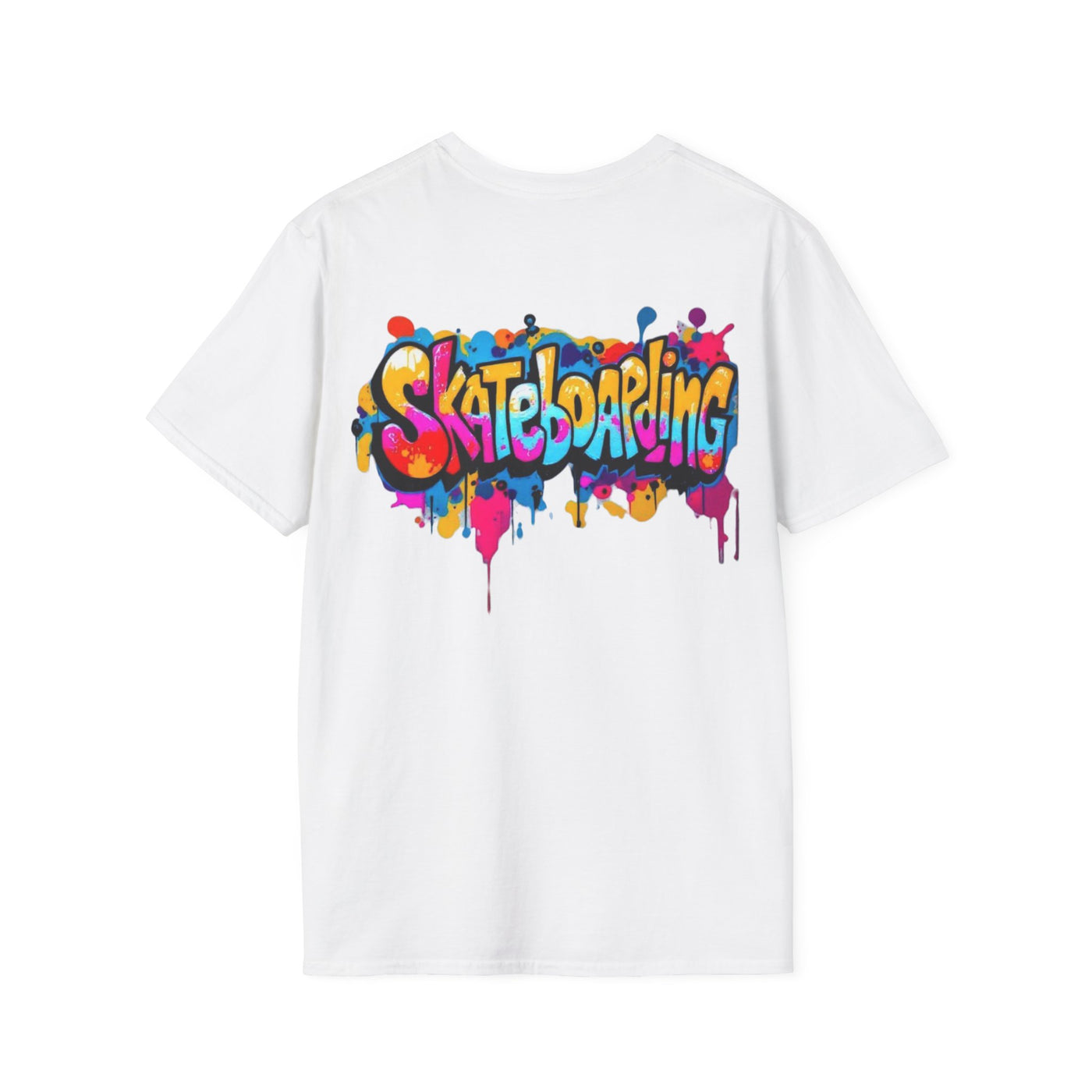 Colorful Skateboarding Graphic Tee