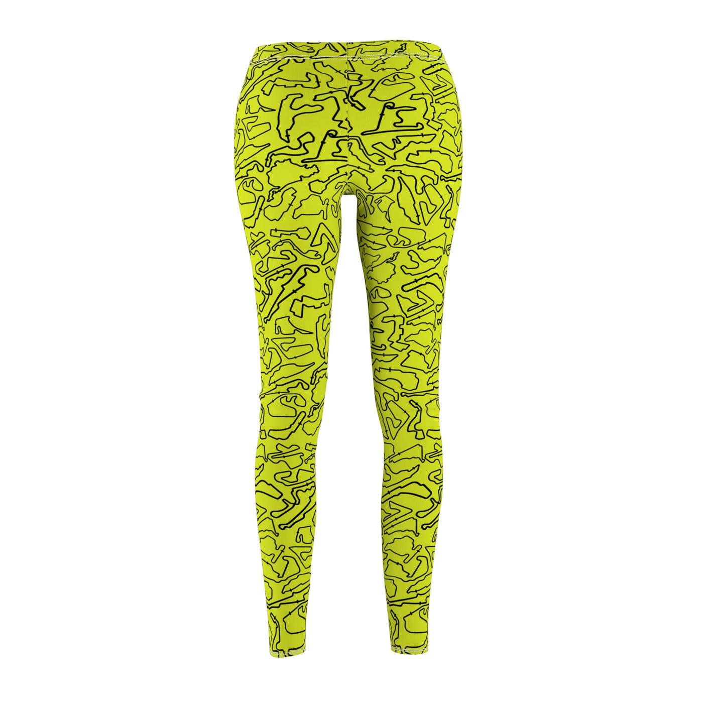 Track Yellow Casual Leggings