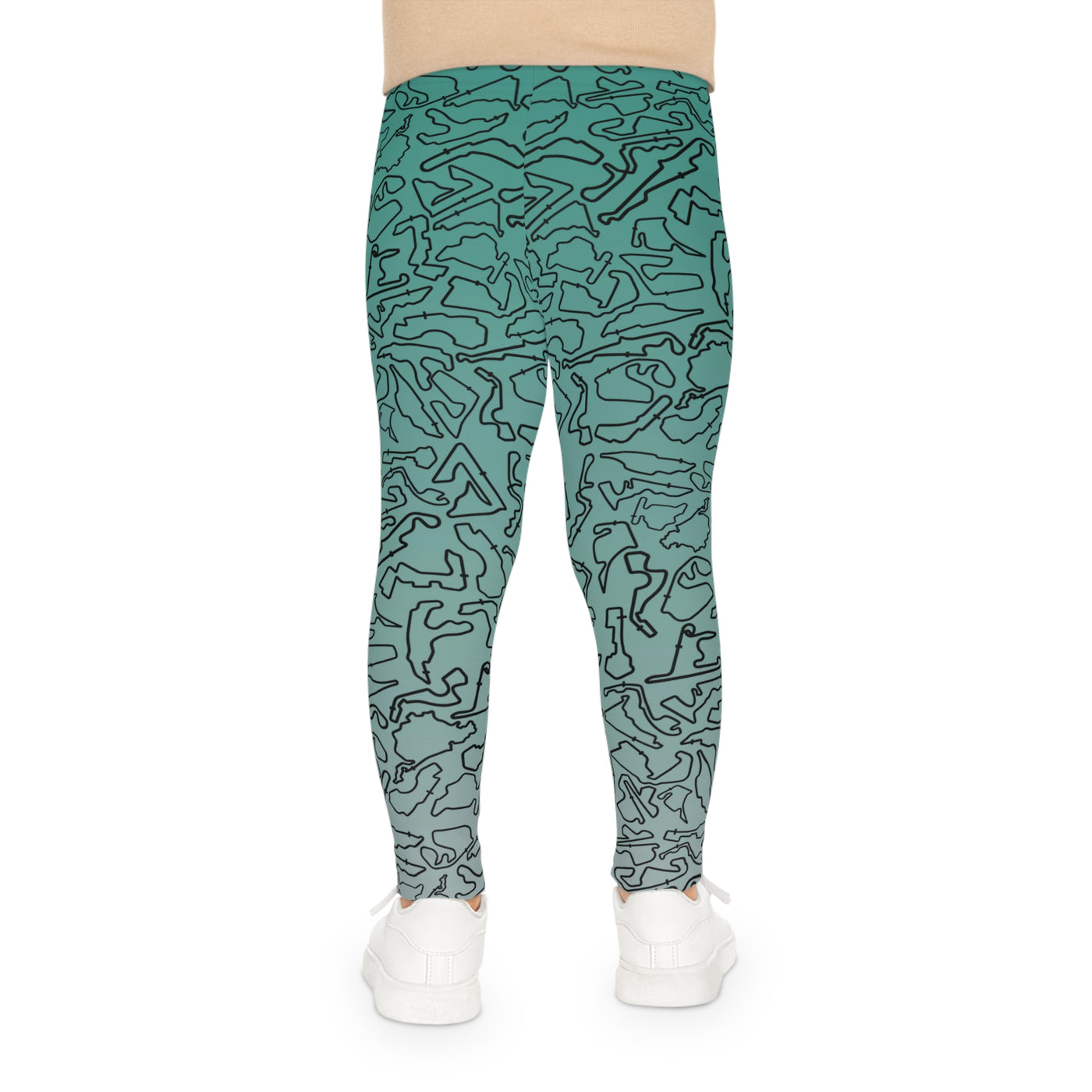 Track print tealto silverkids Leggings, Activewear, Fashionable