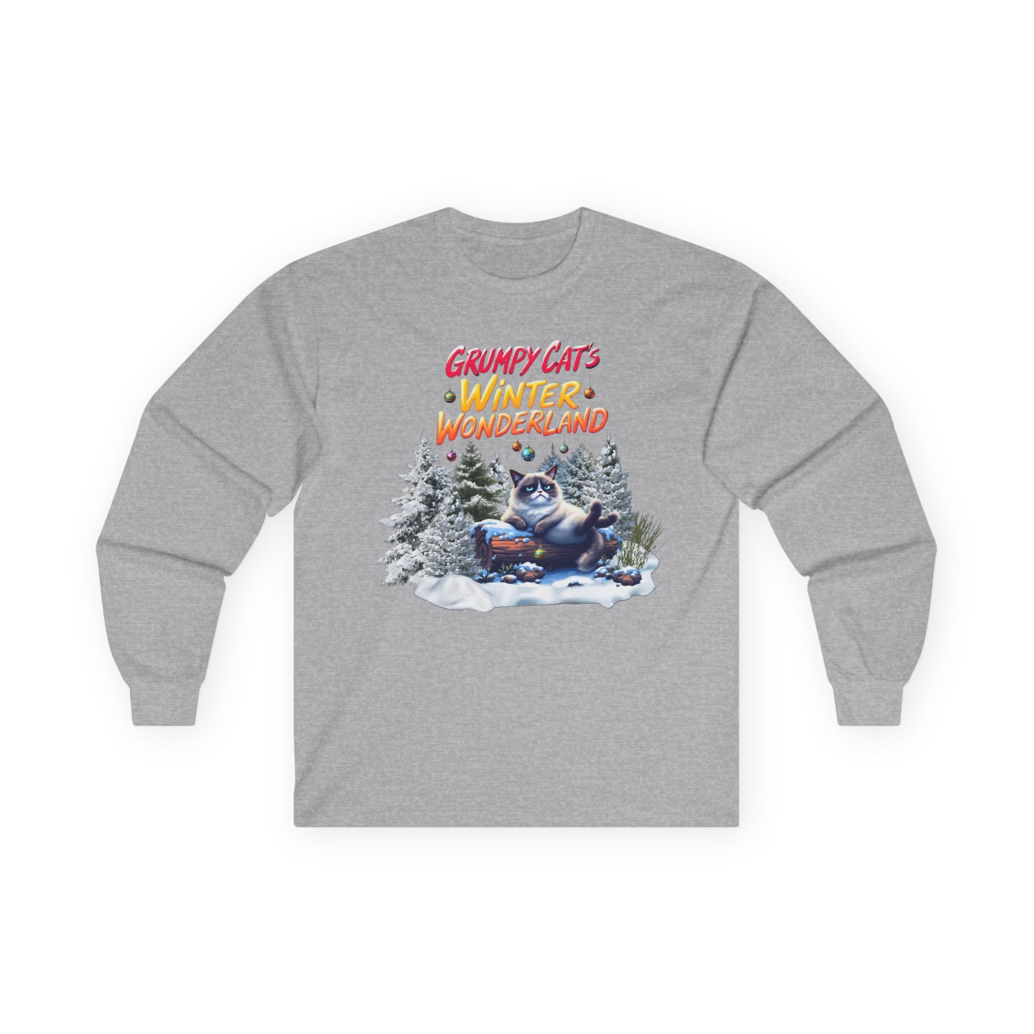 Grumpy Cat's Winter Wonderland Unisex Sleeve Tee. 1 '