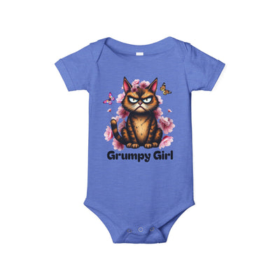 Ka-Ching Grumpy Girl Infant Onesie, Cute Baby Bodysuit.