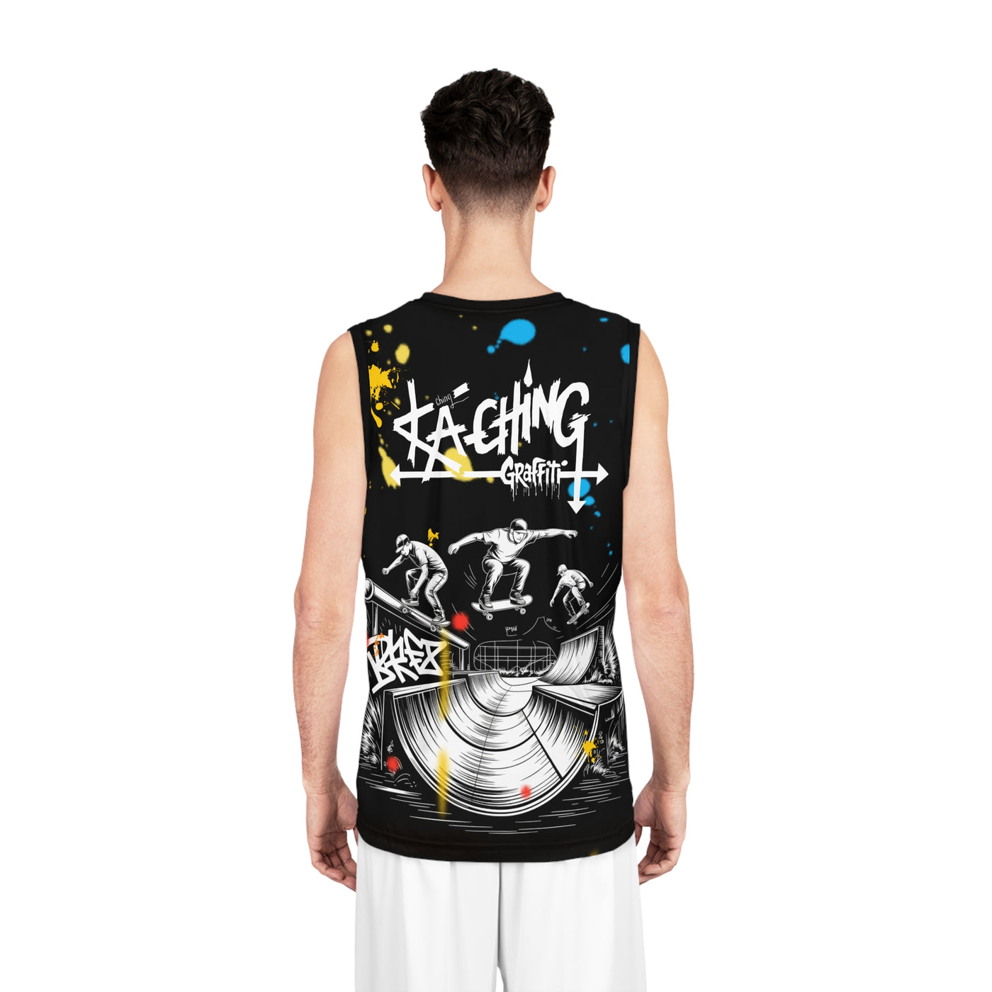 Ka-Ching- Graffiti Graphic Tee, Big back graphic