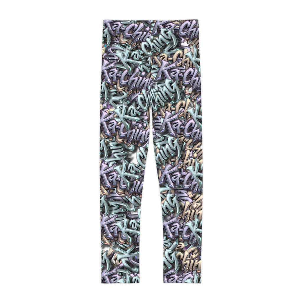 Ching Print Leggings, Playful Activewear, Fashionable, Gift for Kids