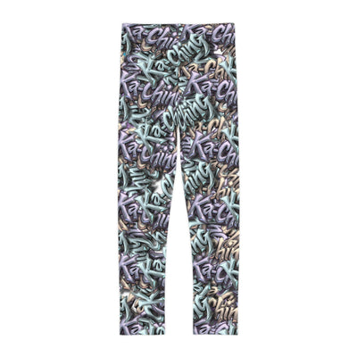 Ching Print Leggings, Playful Activewear, Fashionable, Gift for Kids