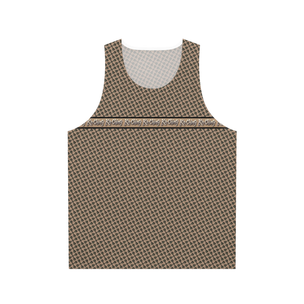 Ka-Ching designer exclusive, limited edition - Unisex Tank Top -Tan