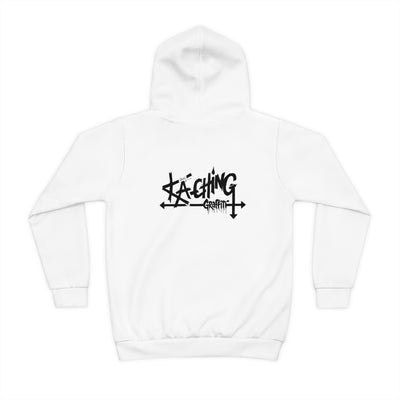 Ka-Ching Graffiti Children's Hoodie, Playful Kids Sweatshirt, Stylish Hoodie, Trendy Youth Apparel, Perfect for Gift, Streetwear Style