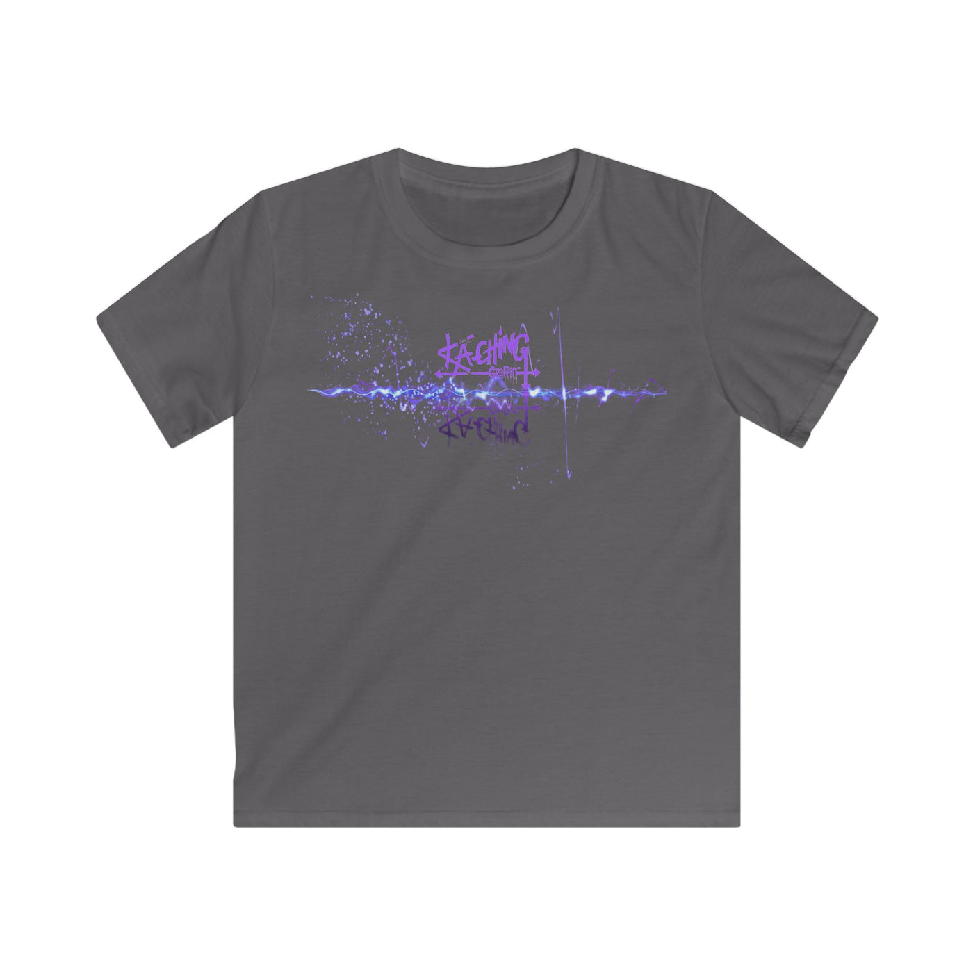 Ka-Ching Kids neon Purple Tee -