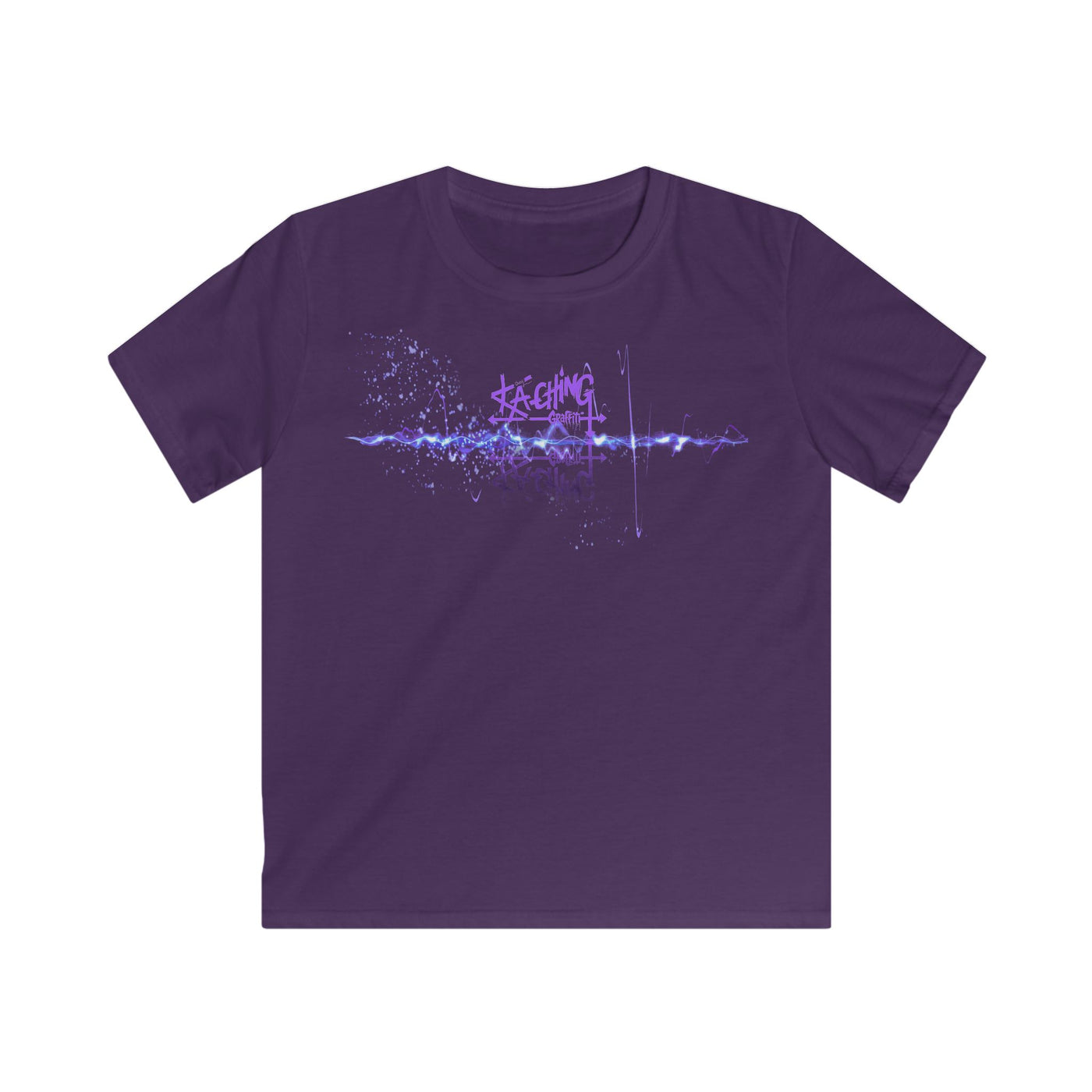 Ka-Ching Kids neon Purple Tee -