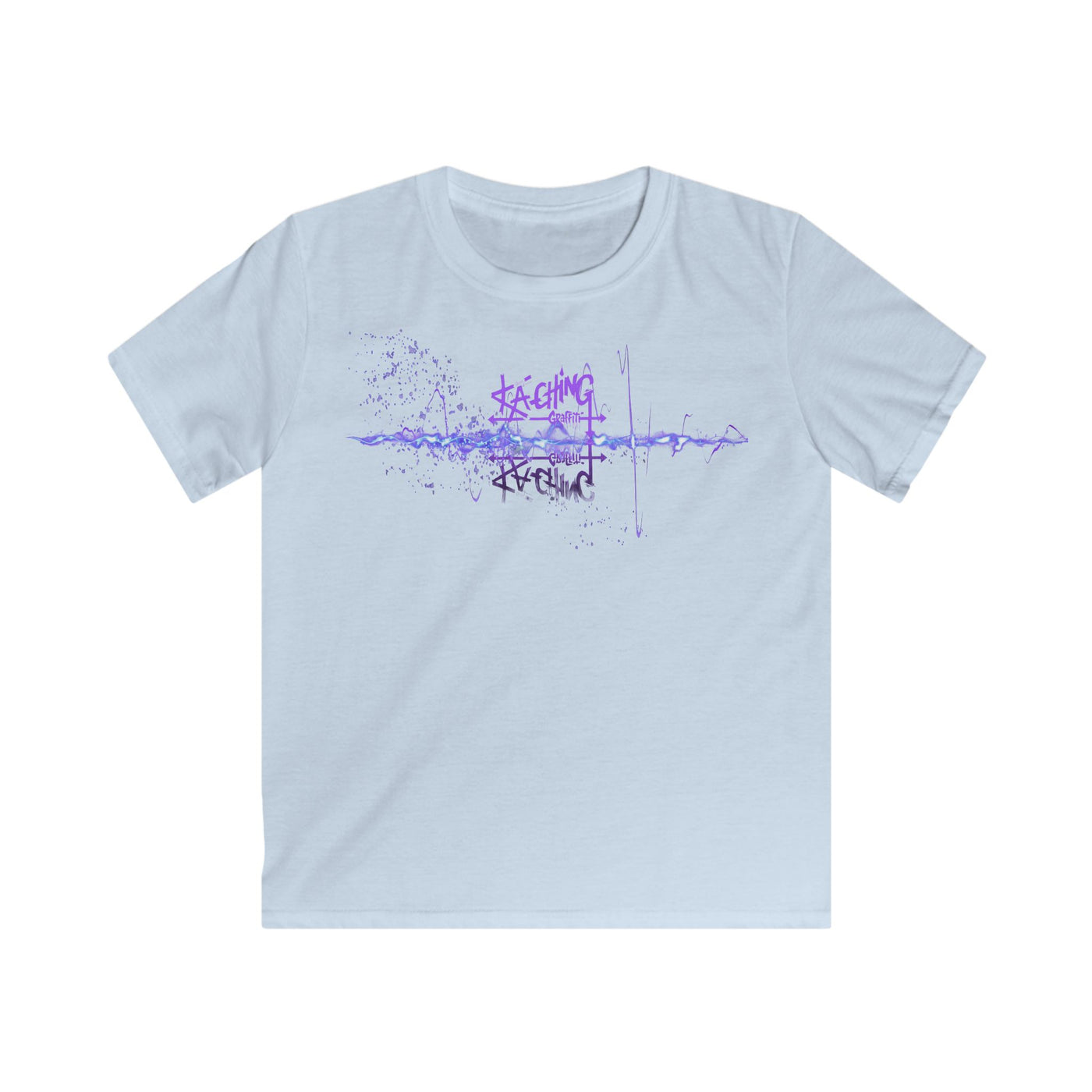 Ka-Ching Kids neon Purple Tee -