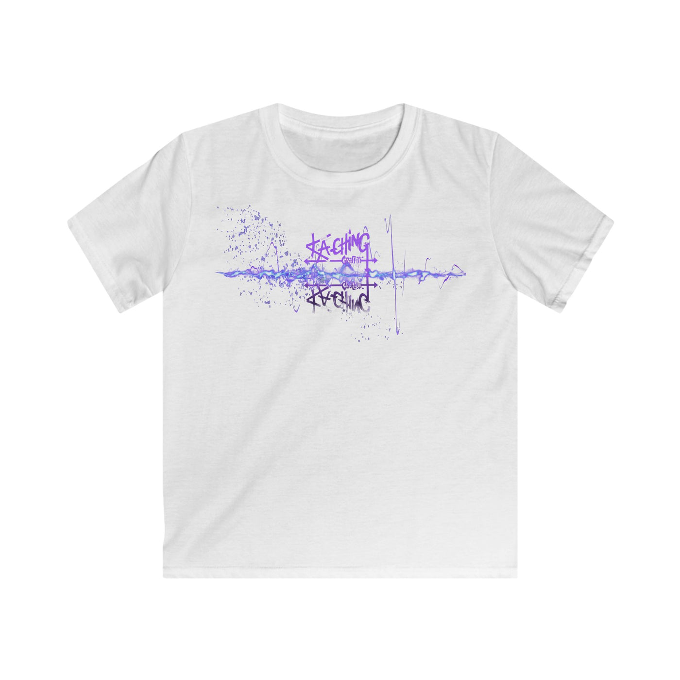 Ka-Ching Kids neon Purple Tee -