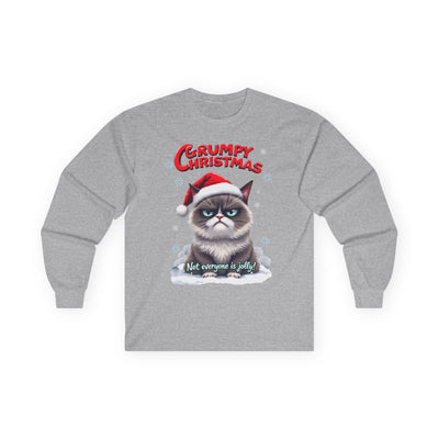 Grumpy Cat's Christmas Unisex Long Sleeve Tee.