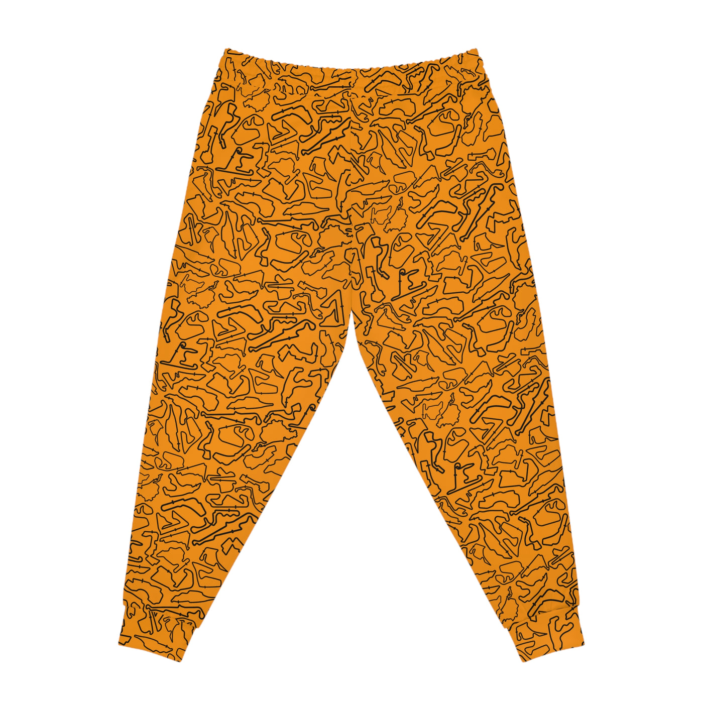 Black orange Track Camo unisex Joggers, Casual Lounge