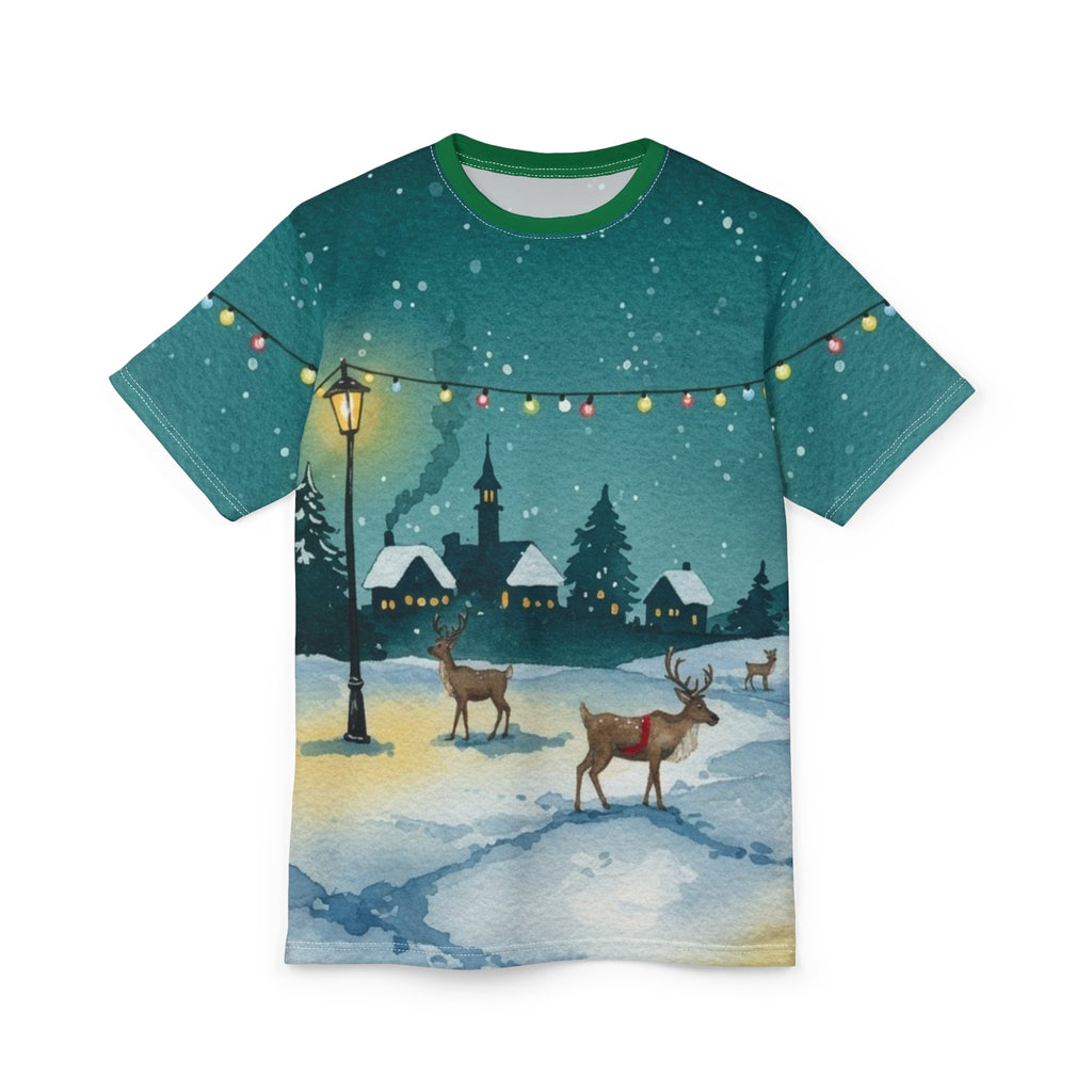 Painted Christmas Scene Tee