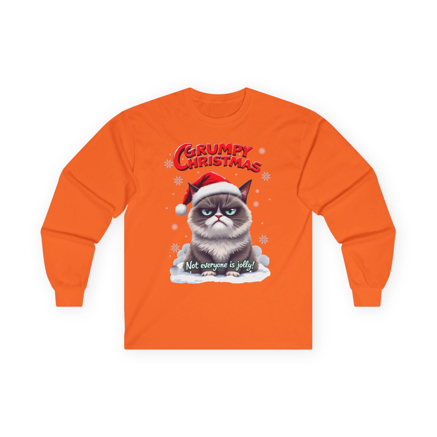 Grumpy Cat's Christmas Unisex Long Sleeve Tee.