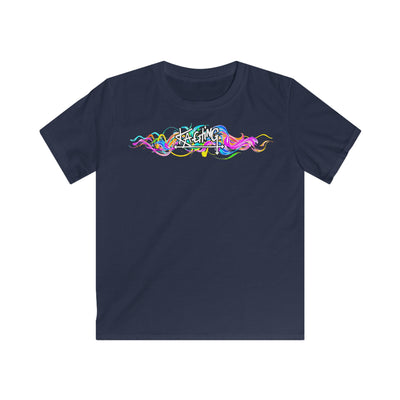 Ka-Ching Kids Neon Squiggle Tee -