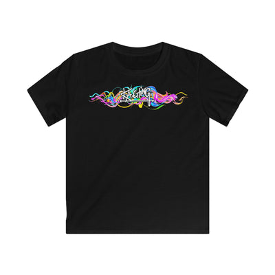 Ka-Ching Kids Neon Squiggle Tee -
