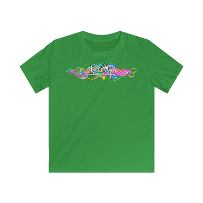 Ka-Ching Kids Neon Squiggle Tee -