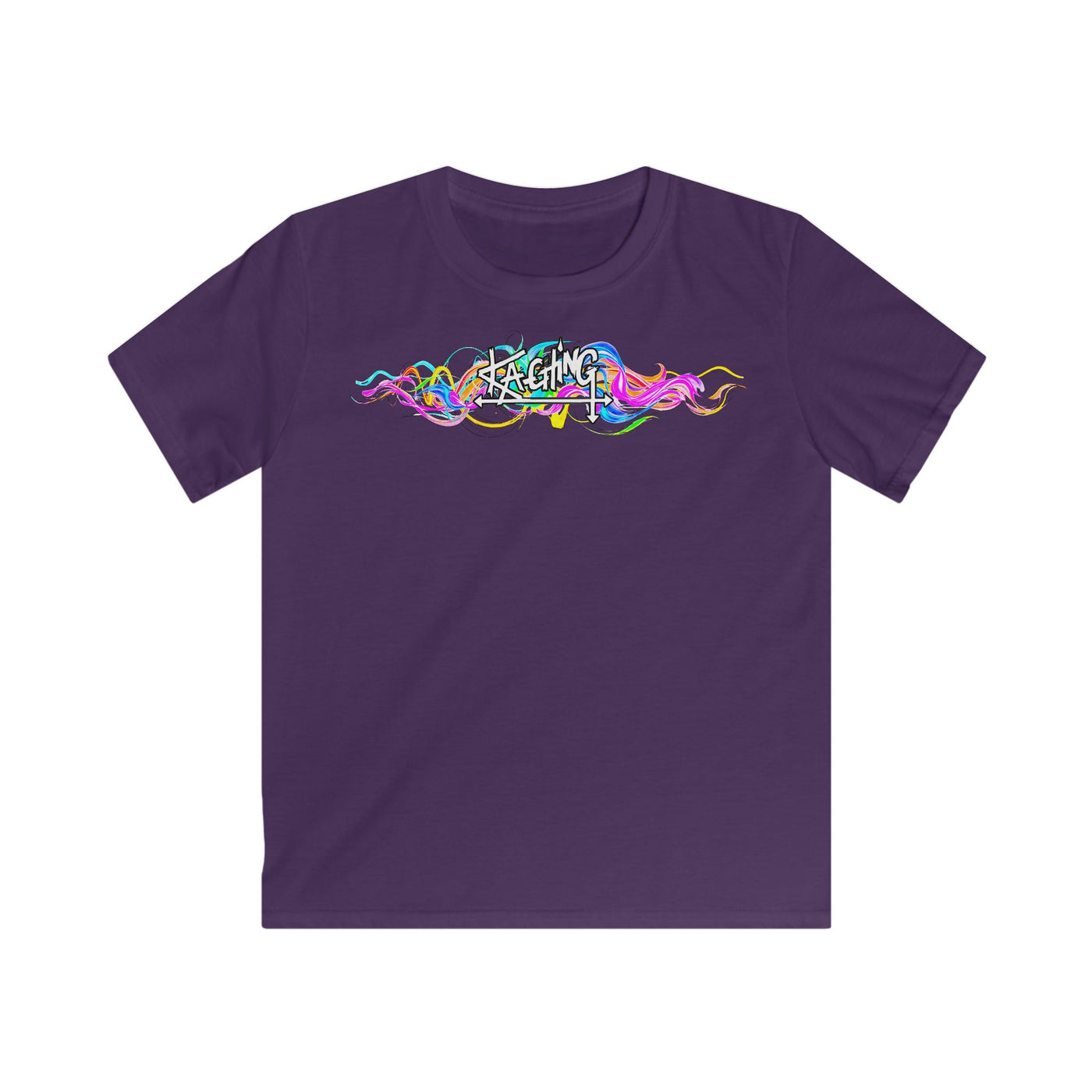 Ka-Ching Kids Neon Squiggle Tee -
