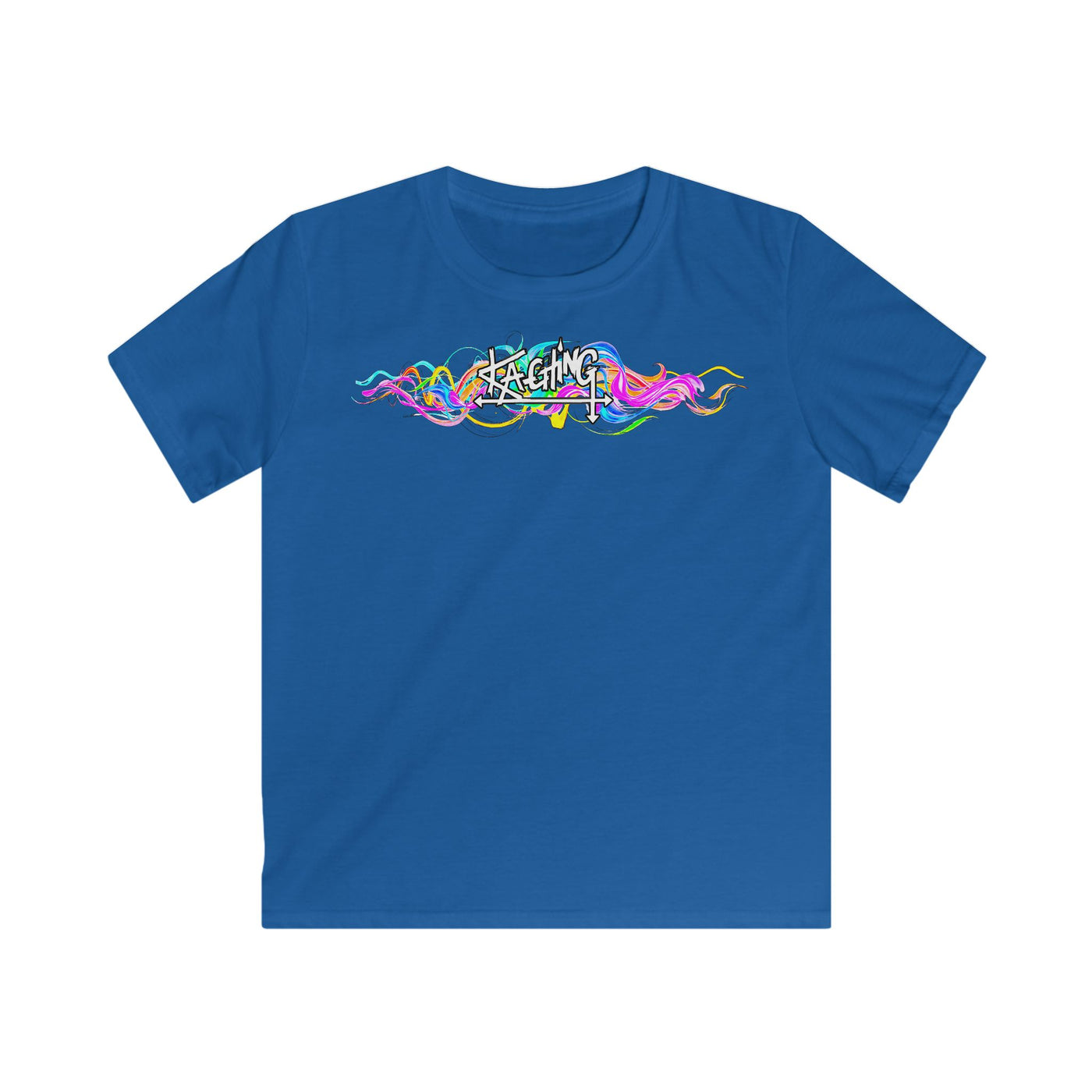 Ka-Ching Kids Neon Squiggle Tee -